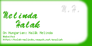 melinda halak business card