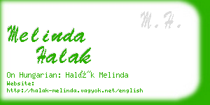 melinda halak business card